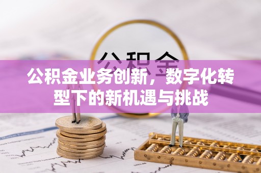 阿克塞公积金业务创新，数字化转型下的新机遇与挑战