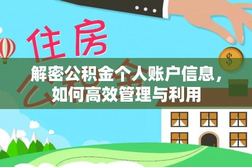 阿克塞解密公积金个人账户信息，如何高效管理与利用